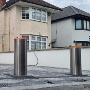 UPARK Wholesale Road Traffic Intelligent Pedestrian Warning Bollard System Anti-collision Telescopic Auto-Bollards thumbnail-5