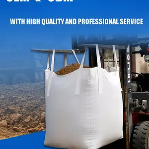 Top Spout Flat Bottom Woven Jumbo Bag Polypropylene FIBC Bags thumbnail-5