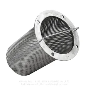 Stainless Steel Perforated Filter Cartridge With Flange and Handle Accept OEM.factory Supplier thumbnail-4