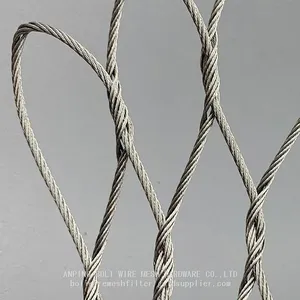 Stainless Steel Safety Mesh Ss304 Ss316 Stainless Steel Rope Mesh/Zoo Safety Mesh Fenc,Animal Safety Fence Mesh thumbnail-4