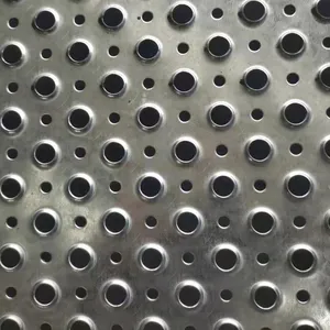 Anti-slip Perforated Mesh Pattern Plate, With Alligator Mouth Holes, Suitable for Pedestrian Walkways, Cutting and Bending Services Available thumbnail-3