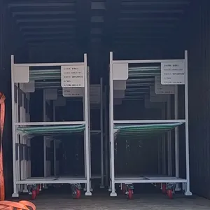 Durable Industrial Metal Parts Turnover Trolley for Factory thumbnail-3