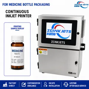 Pharmaceutical Bottle Coding Machine for Drug Plastic Bottles Expiry Date Lot Number Marking