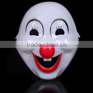 In Stock Cheap Halloween Cute Plastic Clown Mask PVC Party Masks With Red Rose thumbnail-4