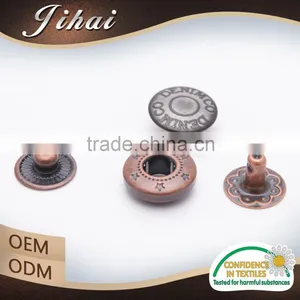 China Button Factory Type Jacket Fabric Covered Snap Buttons thumbnail-2