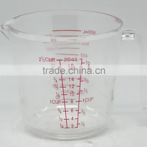 300ML 600ML STRONG TRANSPARENT PS MEASURING CUP thumbnail-2