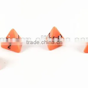 Orange Plastic 4 Sided Game Dice,bulk Dice for Wholesale thumbnail-2