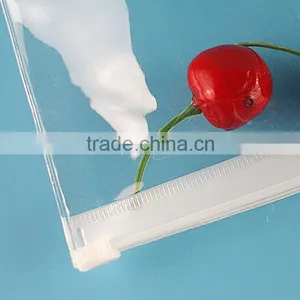 Degradable Material PVC Zip Lock Bags Clear Makeup Bags With Zipper thumbnail-3