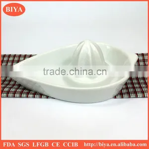 Orange Juicer Porcelain Orange Juice Drink Dish, Porcelain Juice Lapping Cup, Grinding Boat Plate, Ground Leaf Dish thumbnail-3