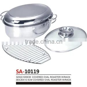 Stainless Steel Chicken Roaster With Rack thumbnail-3