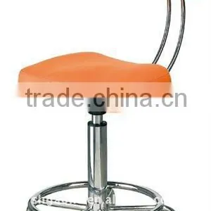 Circular Stool With Backrest and Padding thumbnail-1