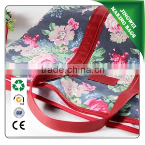 Eco-friendly Canvas Tote Bag With Zipper for Home Textile Packing thumbnail-4