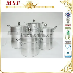 MSF 4L/6L/8L/12L Latest Aluminum Steamer Pot With Satin Finished Interior and Exterior thumbnail-1