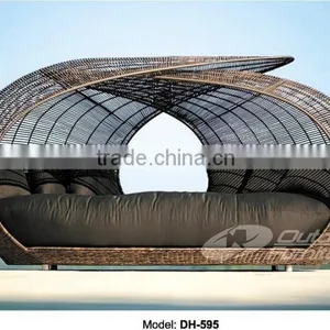 Hot Sale Outdoor Round Rattan Daybed (DH-595) Quality Choice thumbnail-1