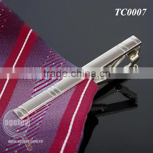 Gentleman Silver Simple Necktie Tie Clip Bar Pin Practical Men Style Metal Blank Tie Clip Hardware thumbnail-3