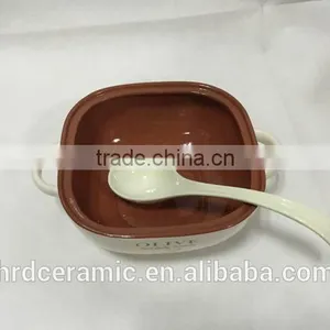 Stocked Small Ceramic Porcelain Soup Tureen With Lid thumbnail-3