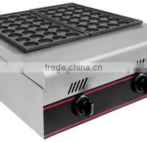 2-plate Gas Fish Pellet Grill / Fish Ball Barbecue Oven thumbnail-1