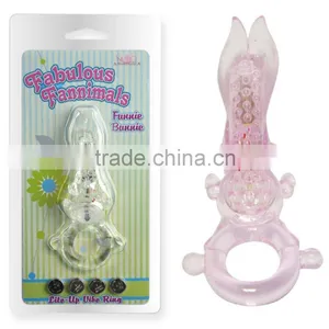 Rabbit Vibrating Cock Ring for Penis Enlargement thumbnail-3