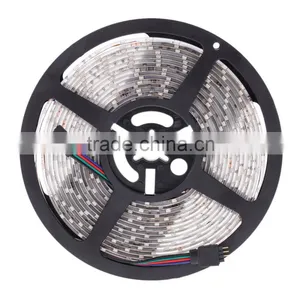 10M 2*5M 3528 SMD RGB 600LEDs LED Strip Light Lamp 44Key + IR Remote Controller DC12V + Power Adapter AC100-240V thumbnail-4
