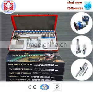 24pcs 1/4" CHROME VANADIUM Hand Socket Set thumbnail-1