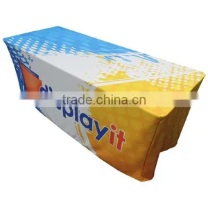 Cheap Wholesale Custom Full Colour Print Fabric Table Cloth thumbnail-1
