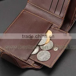 Quality Men Zipper Folding Men Wallet Purse Gift thumbnail-4