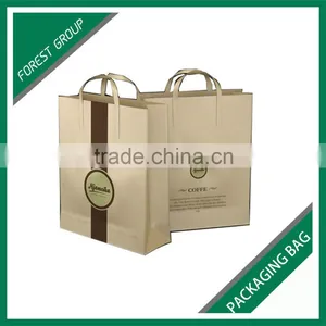 ACCEPT CUSTOM ORDER BROWN KRAFT GIFTS PACKING BAGS WITH SILVER HOT STAMPPED LOGOS Quality Choice thumbnail-4