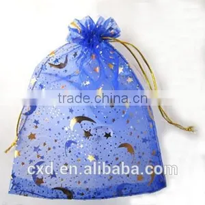 Fabric Printing Drawstring Bag,Personalized Organza Bags Pouch/custom Printed Silk Organza Bag Pouch thumbnail-5