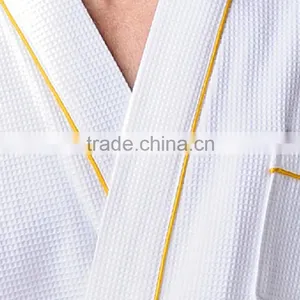 Organic Cotton Terry Cloth Bathrobe Bamboo Bath Robe for Hotel thumbnail-2
