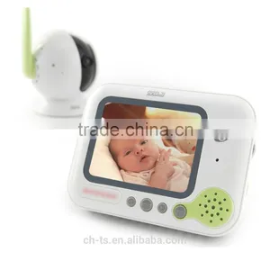 Digital Video Baby Monitor Infrared Night Vision 3.2 LCD Screen,Music thumbnail-1