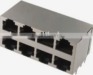 2*4 NOLED RJ45 Connector thumbnail-1
