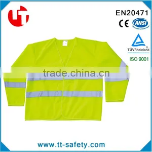 100% Polyester High Visibility 3M Scotchlite Reflective Material 3M Reflective Safety Jacket thumbnail-2