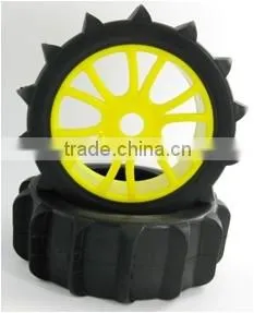 1/8 RC Buggy Snow Car Tires and Wheel Rims thumbnail-1