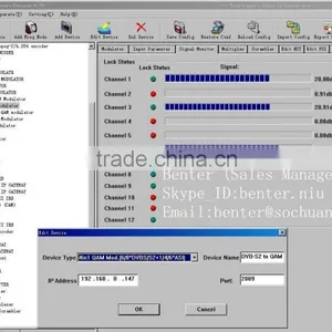 6*DVB-S2 to 4 QAM TransModulator With MUX-Scrambler(6*DVB-S/S2+6*ASI In,4*DVB-C RF Out) thumbnail-6
