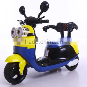 Cute Sytle Despicable Me Battery Kids Ride On 3 Wheel Powered Bicycle thumbnail-3