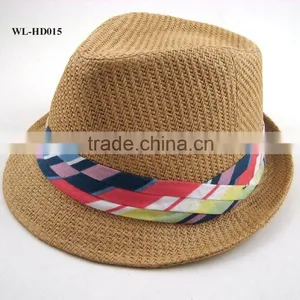 WL-HD015 2015 Fashion Summer Somebrero Straw Man Hat Wholesale thumbnail-1