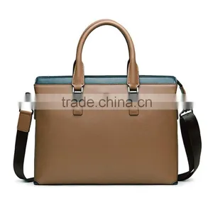 Top Class Cowhide Laptop Handbag Business Men Briefcase for Sale thumbnail-1