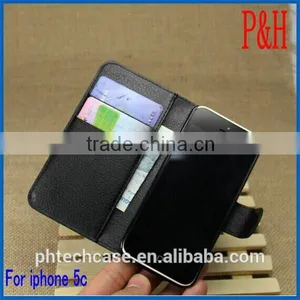 Hot Products Leather Case for Iphone 5C. Leather Cheap Mobile Phone Case thumbnail-1