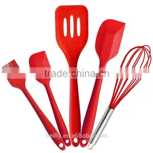 Hot Sale Heat-Resistant Silicone Cooking Utensils Set With Stand & Silicone Kitchen thumbnail-1