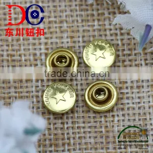 8mm Brass Metal Rivet Fashion Style Single Cap Jean Stud for Denim thumbnail-1