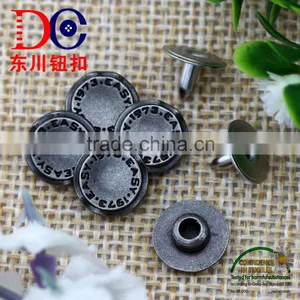 Fashion Metal Button and Rivets Custom Rivets Logo thumbnail-1
