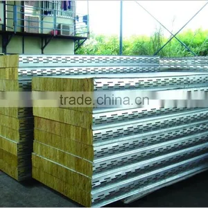 China ROCK WOOL Steel Sandwich Panel thumbnail-1