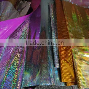 Different Patterns Of High Gloss OPP Holographic Gift Wrapping Film thumbnail-1