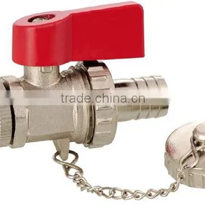 JD-6636 Brass Ball Valve With Cap thumbnail-1