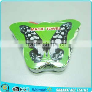 100% Cotton Velour Printing Compressed Beach Towel Flower Shape Compressed Towel on Beach thumbnail-6