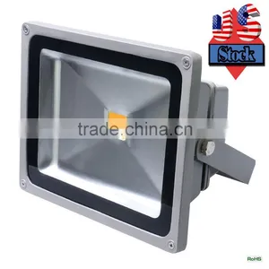 US Stock-50Watt 12-24VDC Warm White LED Flood Light thumbnail-1
