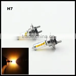 Yellow H7 Halogen Bulb 12V 55W 3000K Quartz Glass Xenon Car HeadLight Auto Lamp thumbnail-1