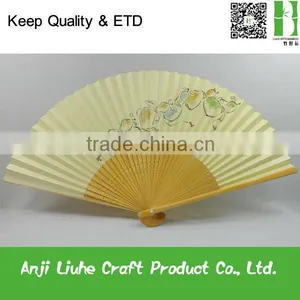 Folding Paper Bamboo Fan thumbnail-1
