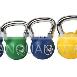 Wholesale Crossfit China PU Poly Urethane Coated Steel Kettlebell Set thumbnail-1