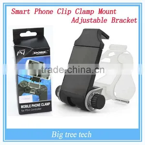 New!!! PS4 Black Smart Phone Clip Clamp Mount Adjustable Bracket Handset For Samsung LG Android Holder For Sony PS4 Controller thumbnail-1